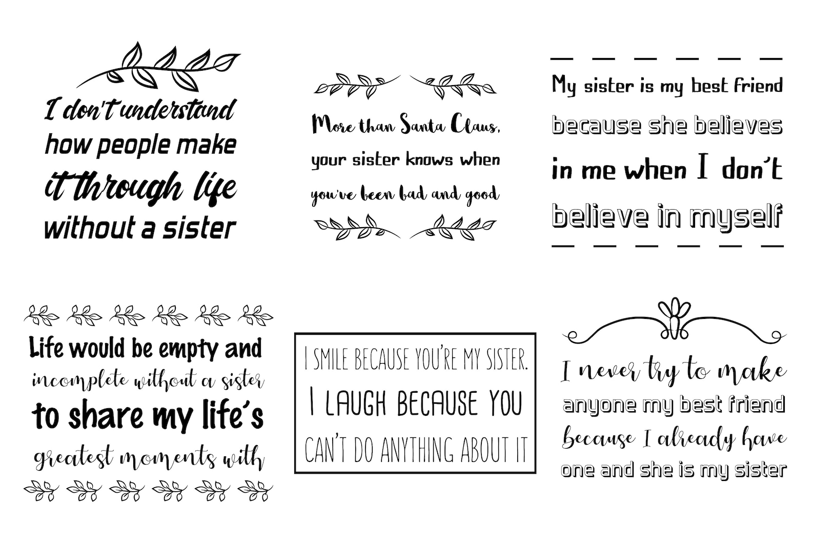 50 SVG Sister is My Best Friend Sisters Quotes Sayings - Etsy