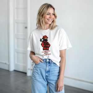 Girl Power Firefighter T-Shirt | Firefighter Shirt Full Protection | Firefighter Gift Idea | Blue Light Women&#39;s T-Shirt