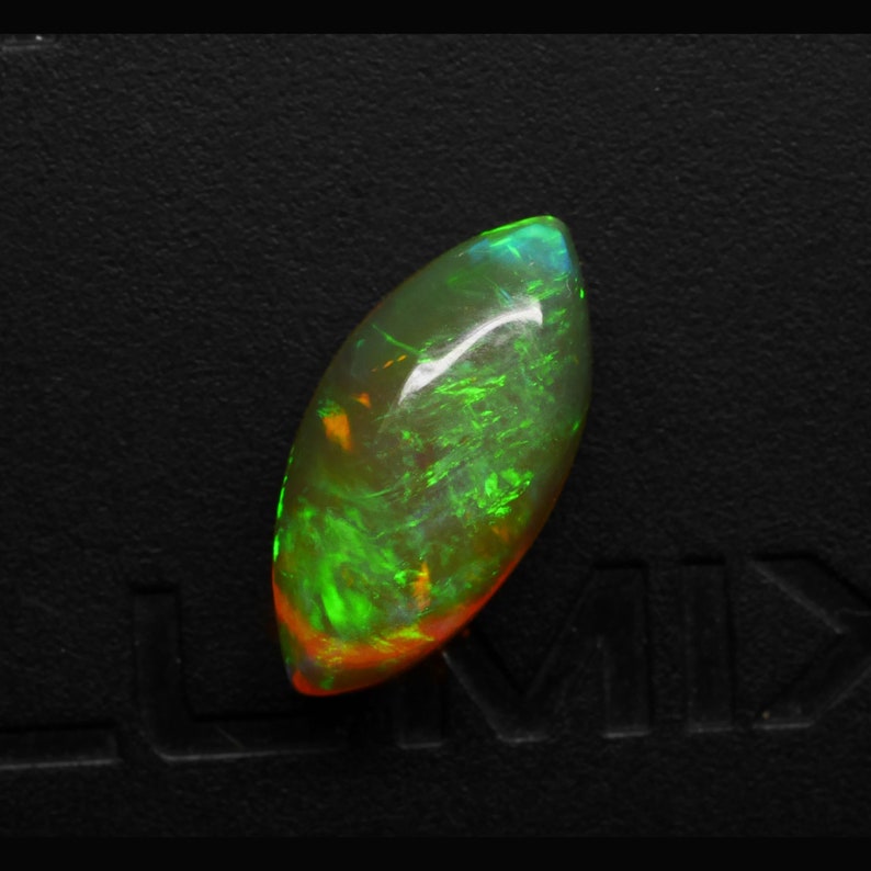 1.6 Cts Natural Ethiopian Welo Opal Cabochon Multi Color 12x6x4.5 MM Pendant Making Ring Making Jewelry Making 310ATT79