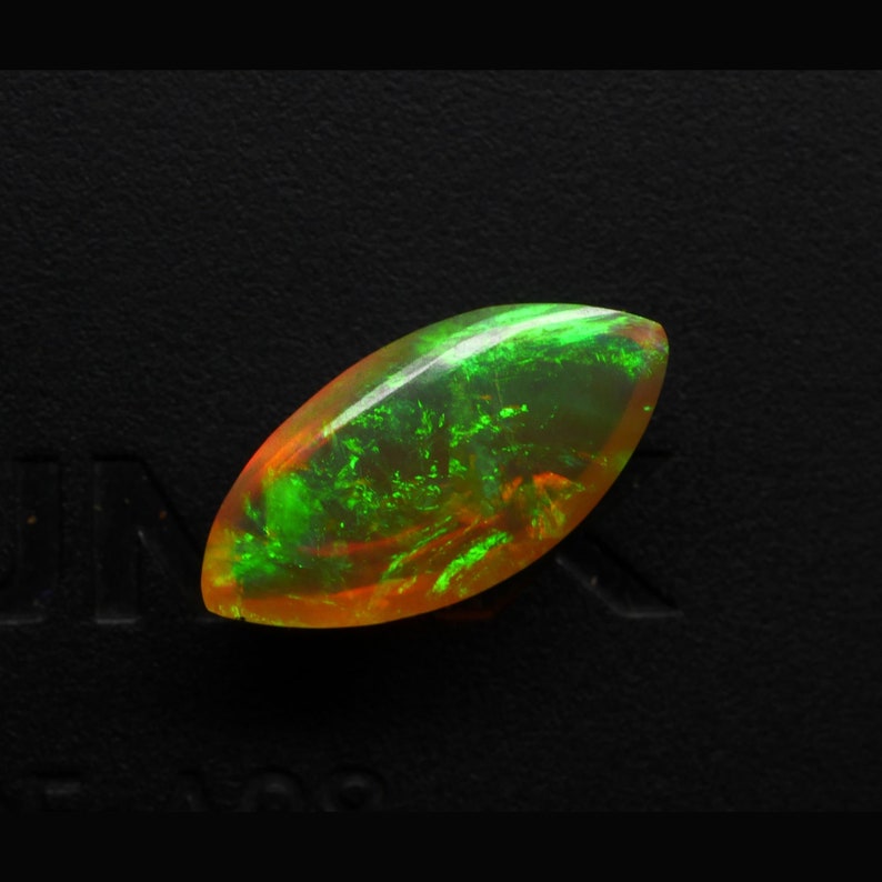 1.6 Cts Natural Ethiopian Welo Opal Cabochon Multi Color 12x6x4.5 MM Pendant Making Ring Making Jewelry Making 310ATT79