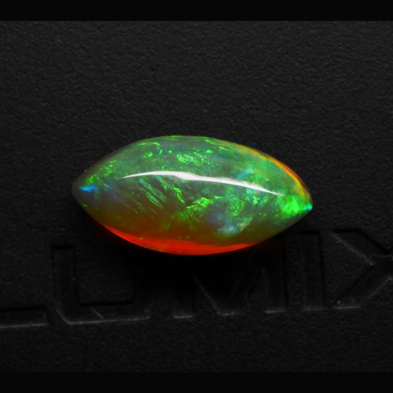 1.6 Cts Natural Ethiopian Welo Opal Cabochon Multi Color 12x6x4.5 MM Pendant Making Ring Making Jewelry Making 310ATT79