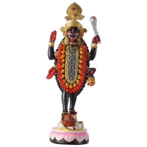 Maa Kali Mata Sculpture Statue Idol Goddess Ma Kaali Deity Murti Worship Figurine Handmade Hand Crafted Hindu Religious Showpiece Gifts Puja