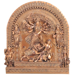 Maa Durga Mata Sculpture Statue Idol Unique Goddess Deity Murti Worship Figurine Handmade Hand Crafted Hindu Religious Show Piece Gifts Puja