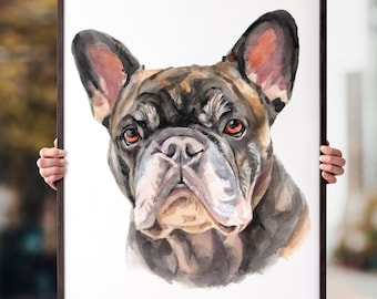 Mother&#39;s Day Gift, Custom Pet Portrait, Watercolor Pet, Custom Dog, Custom Dog Painting, Pet Painting, Dog Portrait, Pet Portrait, Dog Art