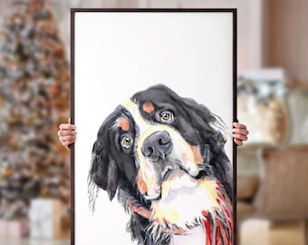 Pet Portrait, Custom Dog Portrait, Peekaboo Pet Portrait, Pet Portrait from Photo, Custom Dog Painting, Dog Owner Gift, Pet Sympathy Gift