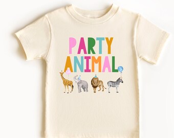 Party Animal Birthday Shirt, Zoo Animals Birthday, Party Animal Shirt, Infant Toddler Youth Kids, Wild Safari Party Animals Birthday Outfit