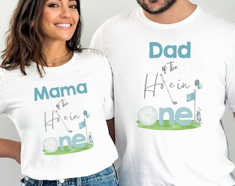 Golf Hole in One Birthday Shirt | Matching first birthday family shirts | Golf Mom Dad Sister Brother | 1st birthday tees