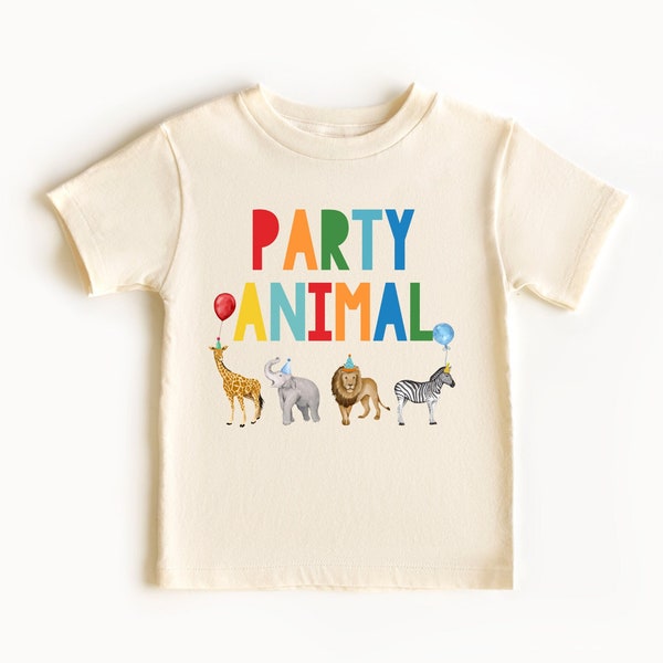 Party Animal Birthday Shirt, Zoo Animals Birthday, Party Animal Shirt, Infant Toddler Youth Kids,