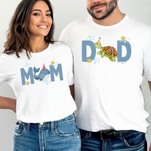 ONEder the Sea First Birthday Matching Family Shirts, fish 1st Birthday T-shirt, Ocean Theme Birthday Party Tees, Under the Sea Tshirt.