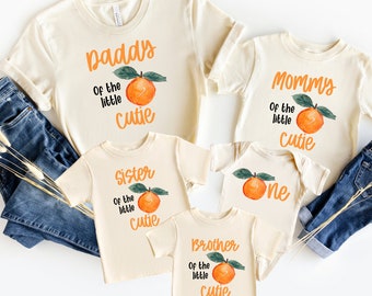 Little Cutie Family T-Shirts, Personalized Family, Mommy And Me Shirts, 1st Birthday Outfit, Cuties Birthday Girl, Little Cutie On The Way
