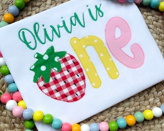 Strawberry birthday shirt /sweet one strawberry birthday shirt