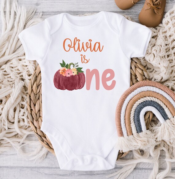 Pumpkin First Birthday Bodysuit/pumpkin Birthday