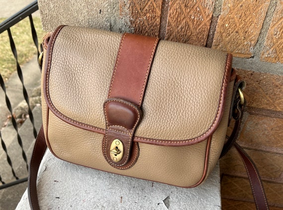 COACH Sheridan Mayfield Vintage USA 90s Handmade Taupe Shades of 