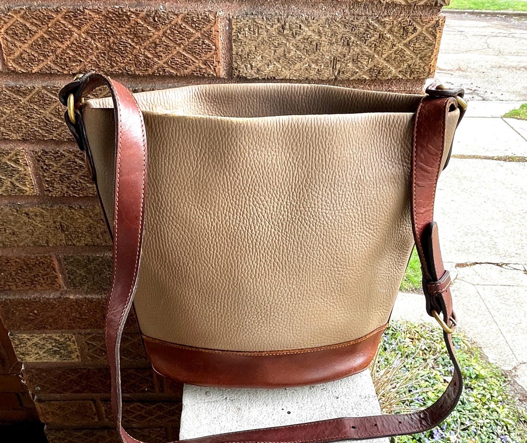 COACH Vintage 90s USA Sheridan Sheffield Bucket Zip Handmade