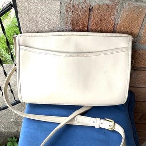 vintage coach old ✨ ivory White bag BONE SADDLERY Bag Vintage Coach Off-white Ivory #9535 Made