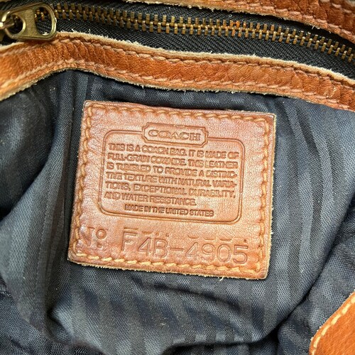 COACH Vintage USA Sonoma 90s Small Bucket Drawstring British Tan Saddle Pebbled Natural shops Grained Leather Shoulder Duffle Bag 4905