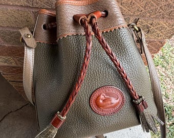 Dooney & Bourke 1990s Vintage Teton Drawstring Bucket Dooney & Bourke | Bags | Vintage Rare Dooney Teton  main image 3