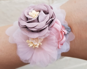 Blush Pink Corsage and Boutonniere Set Prom Flower Corsage Wristlet Mother  of the Bride Pearl Corsage Wedding Wrist Corsage Bracelet Dance 