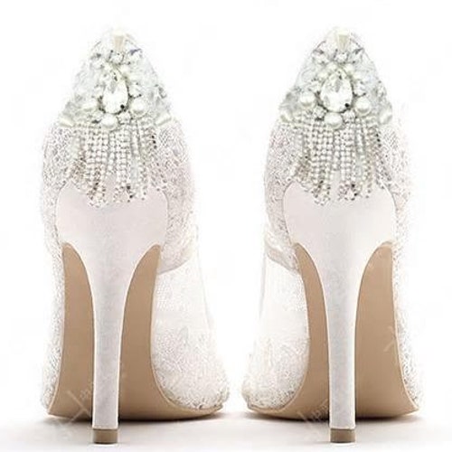 Pair of Vintage Style Glamourous Rhinestone Tassel Bridal Etsy