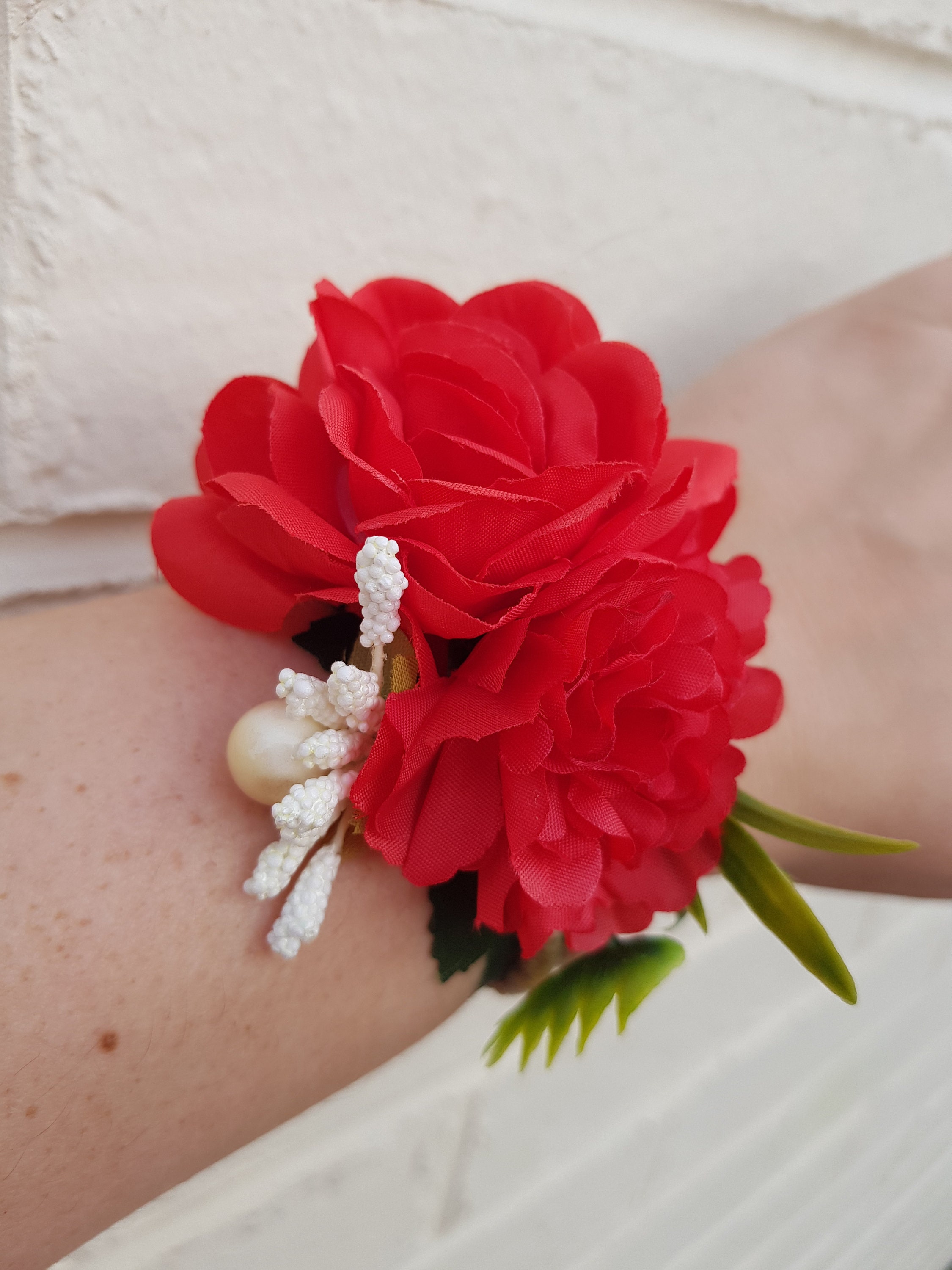Red Carnation Corsage