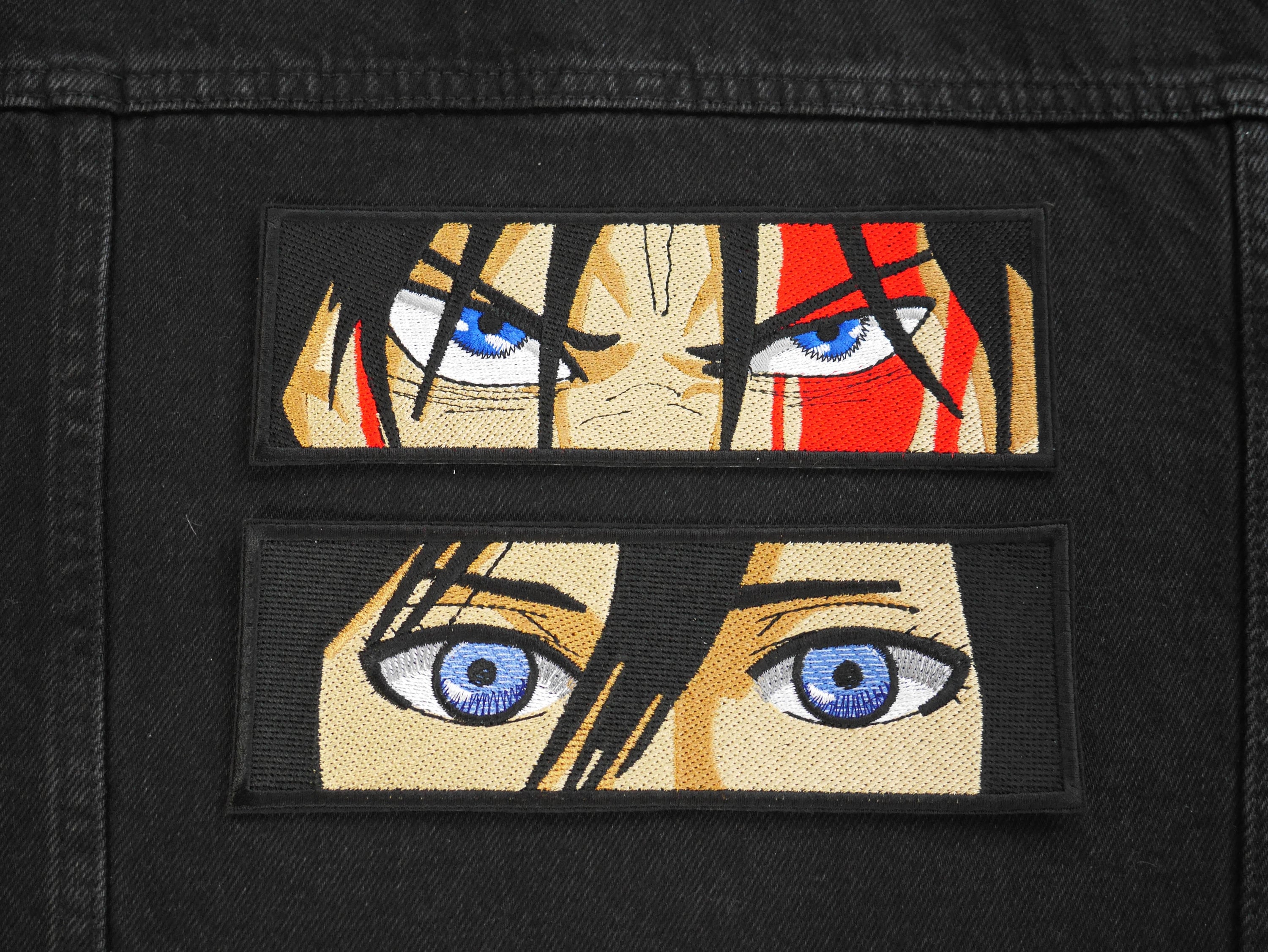 Anime Eyes Embroidery Iron on Sew Patch