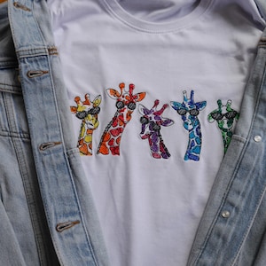 Cool Giraffe Iron on Patches
