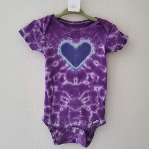 Onsie...Purple Heart with Heart butt_12m (TD43)