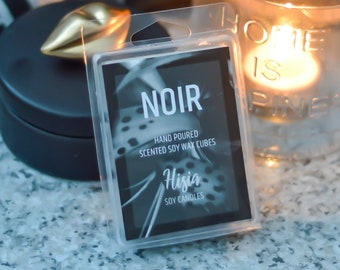 Noir: Black Lily, Black Amber & Spice 100% Soy Wax Melts | Hand Poured, Aromatically Scented
