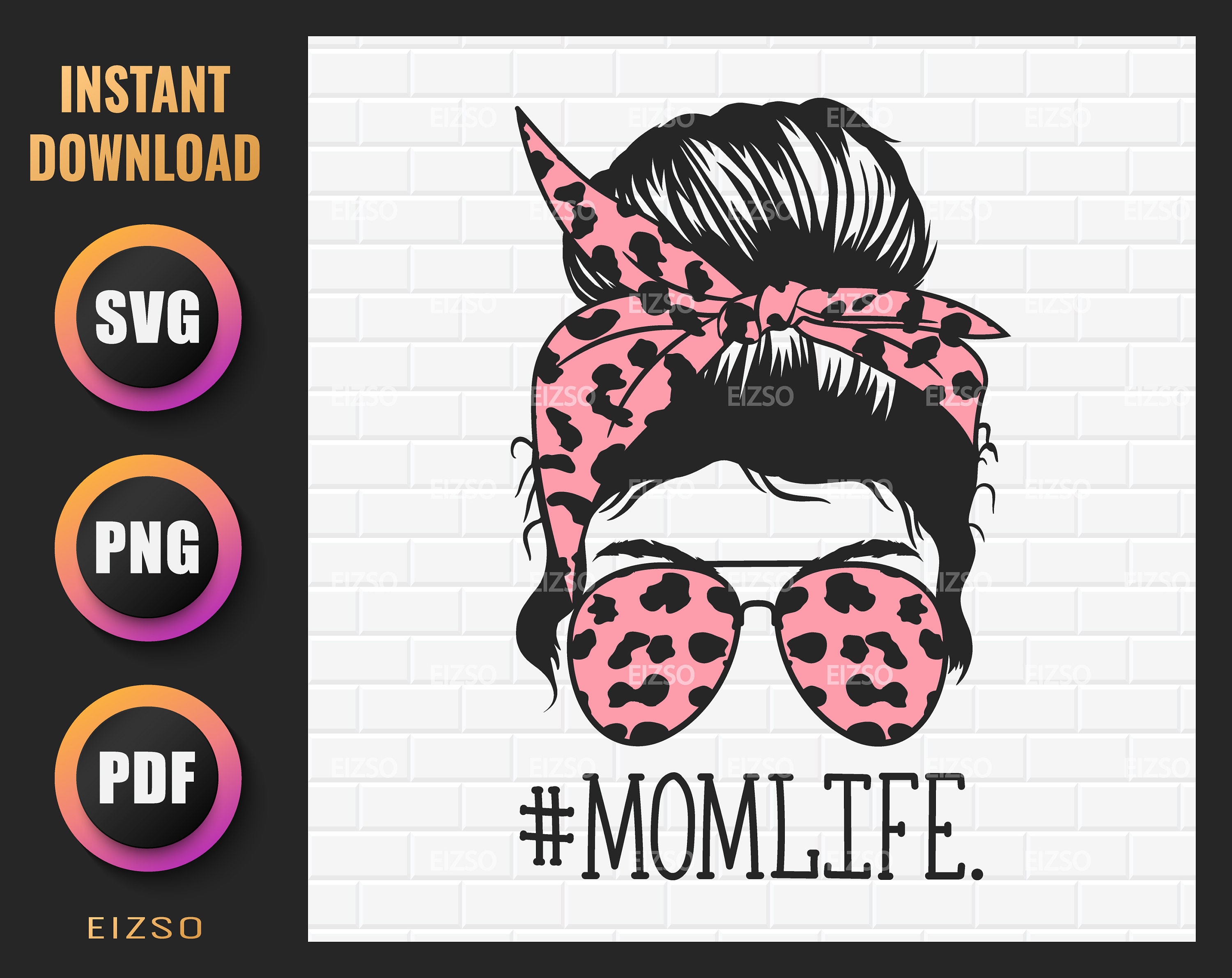 Download Mom Life Svg And Mom Life Png Sublimation Download Aviator Etsy