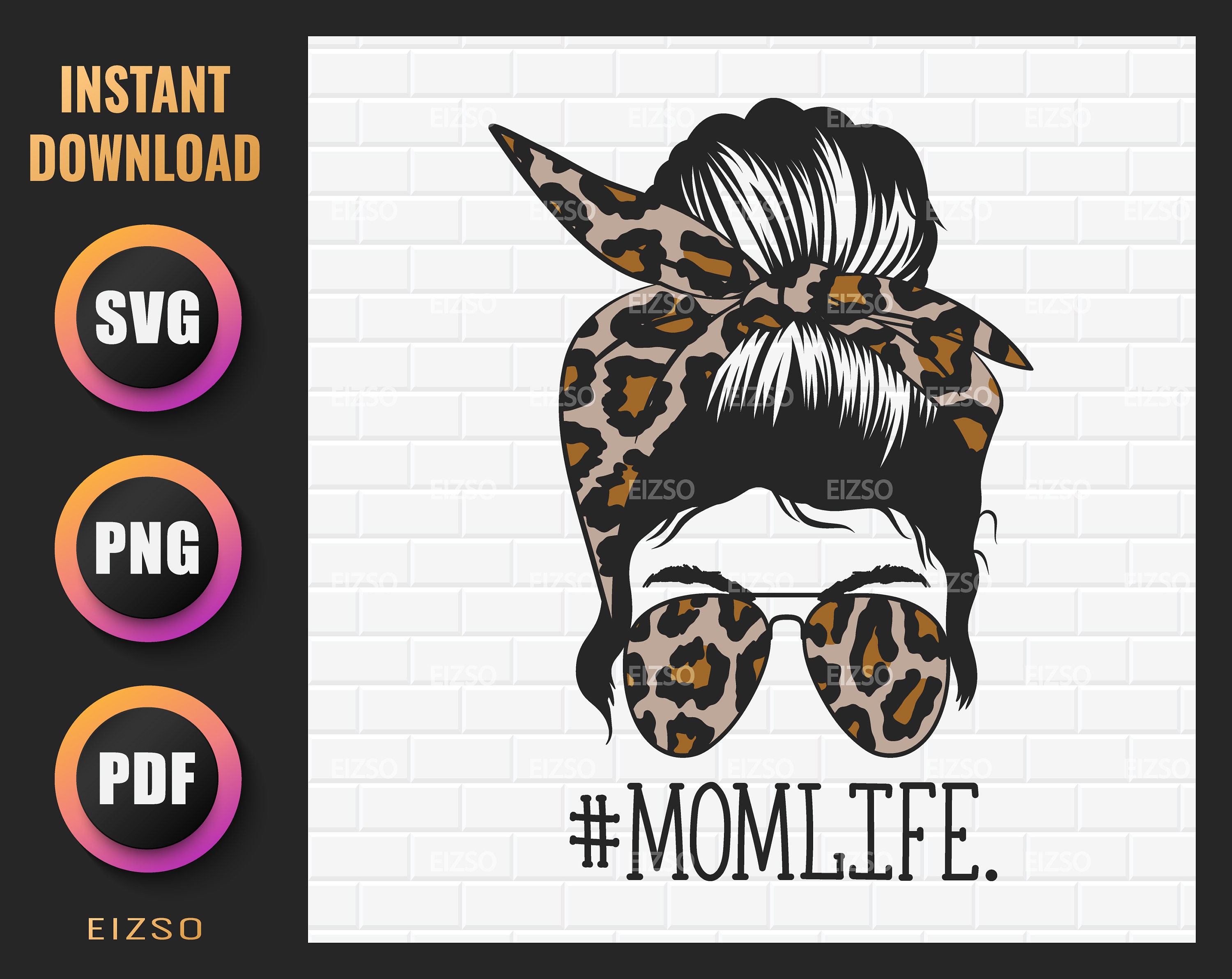 Download Mom Life Svg and Mom Life Png Sublimation Download Aviator | Etsy