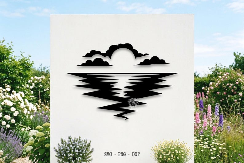Sun Rise Dxf Sunset and Sunrise SVG, Laser Cut Files, Silhouette, Cricut, PNG, DXF ...