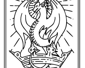 Dragon Tarot Card