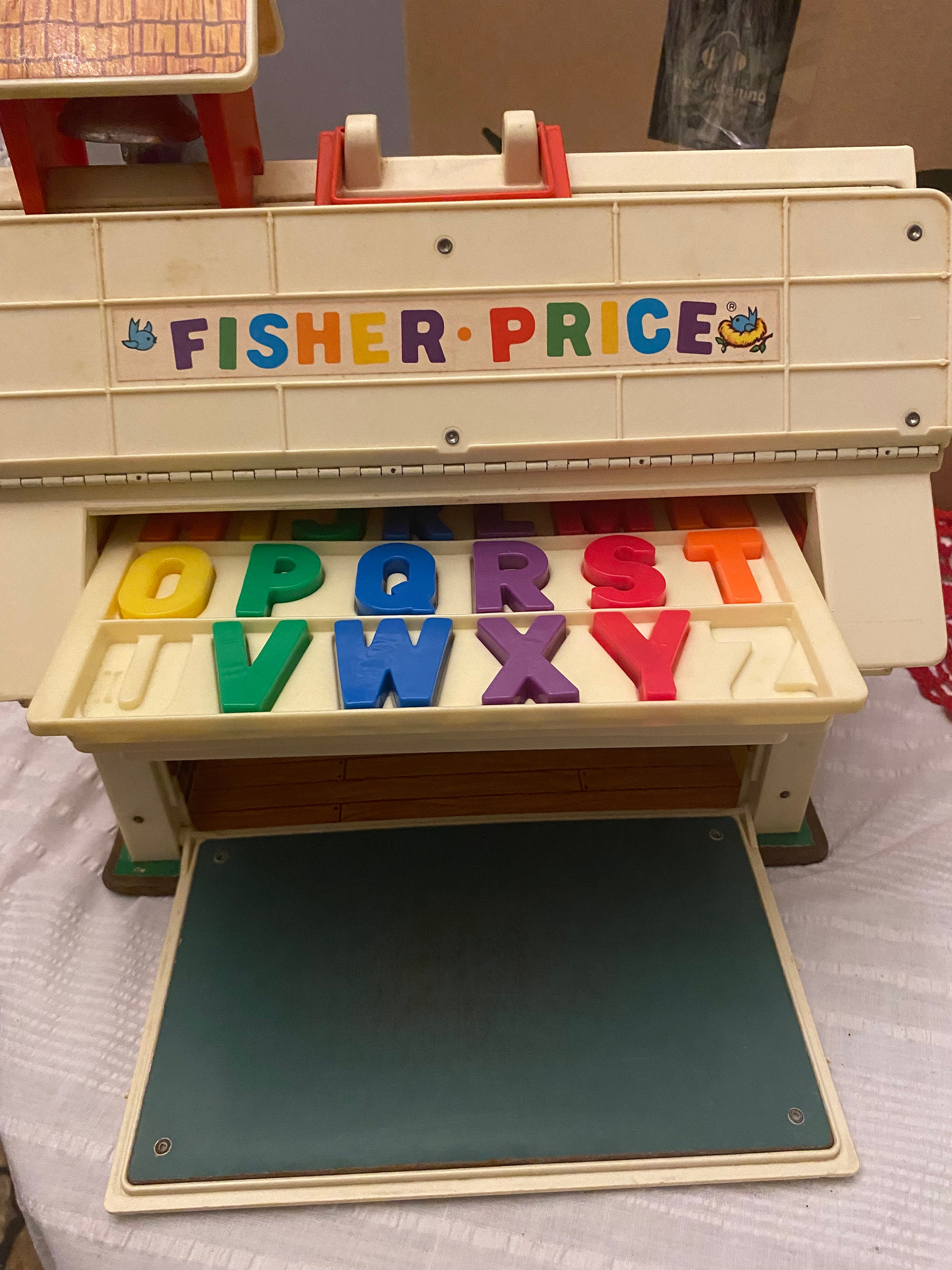 Vintage Fisher Price Play School House Etsy