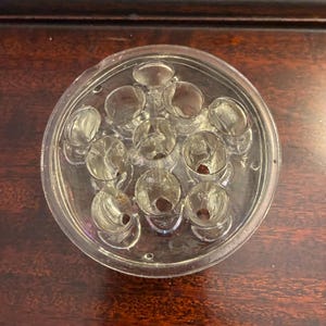 Vintage Glasblume Frosch