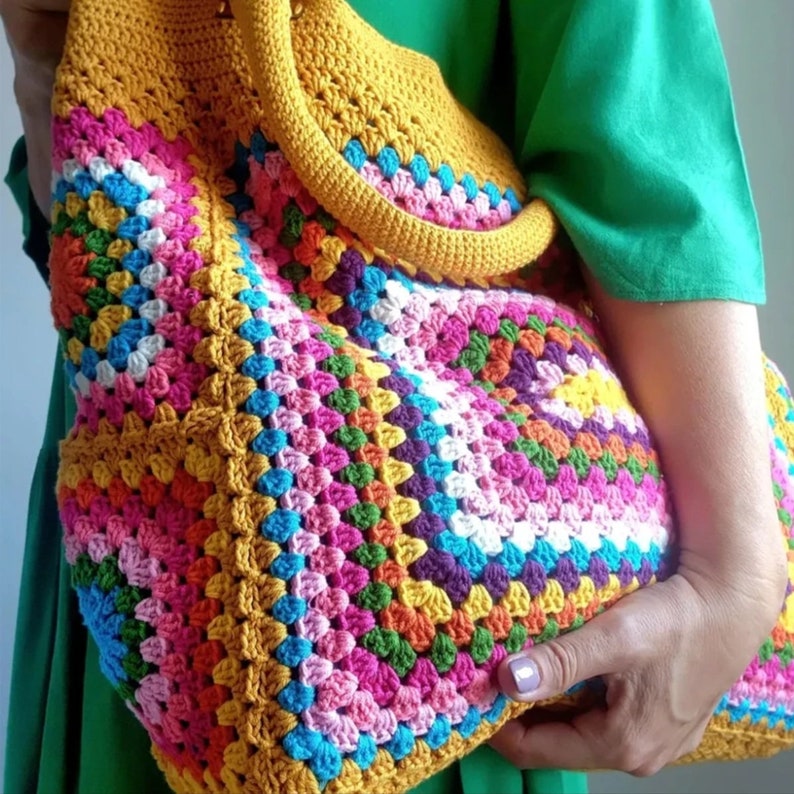 crochet bag granny square customice your stile image 3