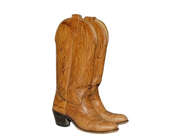 Brown Cowboy Boots | Etsy