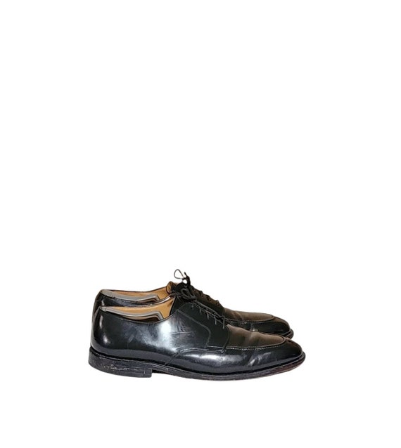 Buy Vintage Bostonian Classics Black Leather Cap Toe Dress  display picture 2