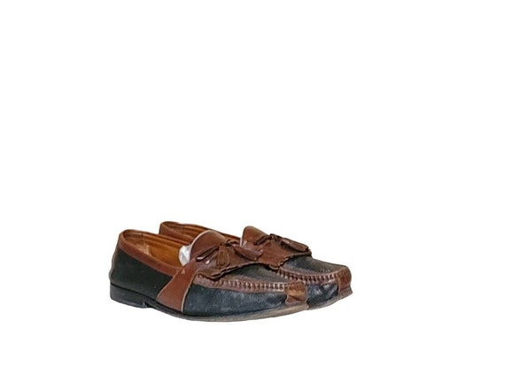 Vintage Leather Tassel Loafers by Johnston & Murphy (size  display picture 3