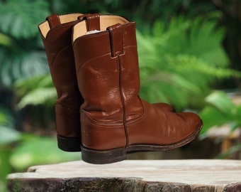 Brown justin roper boots hotsell