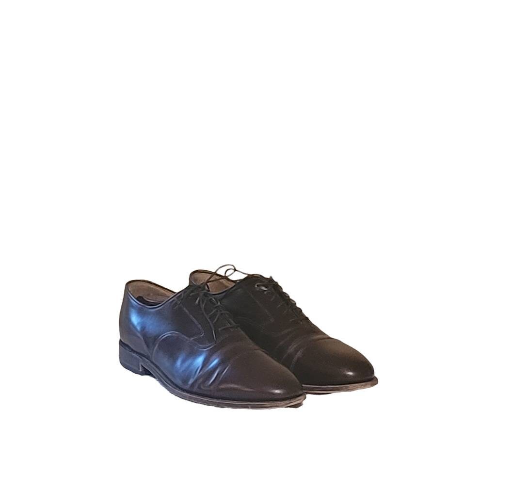 Men Vintage Leather Burgundy Cap Toe Oxfords Shoes By Johnston And Murphy Size12 J. Murphy by Johnston & Murphy 59-11703 Cap-Toe Burgundy  main image 3