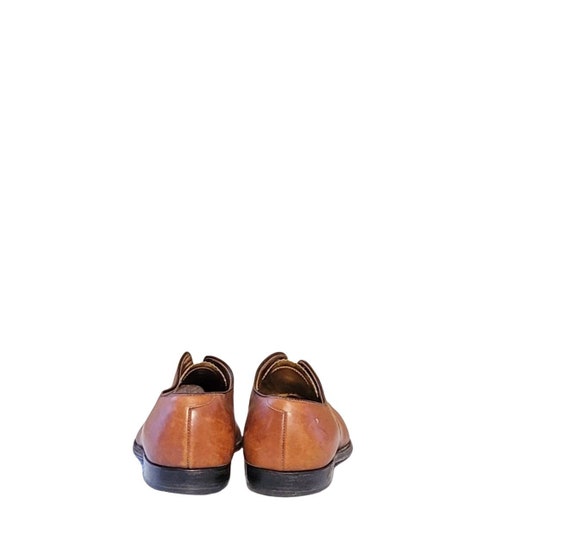 Men Vintage Brown Leather Oxfords By Oscc Bespoke… - image 4