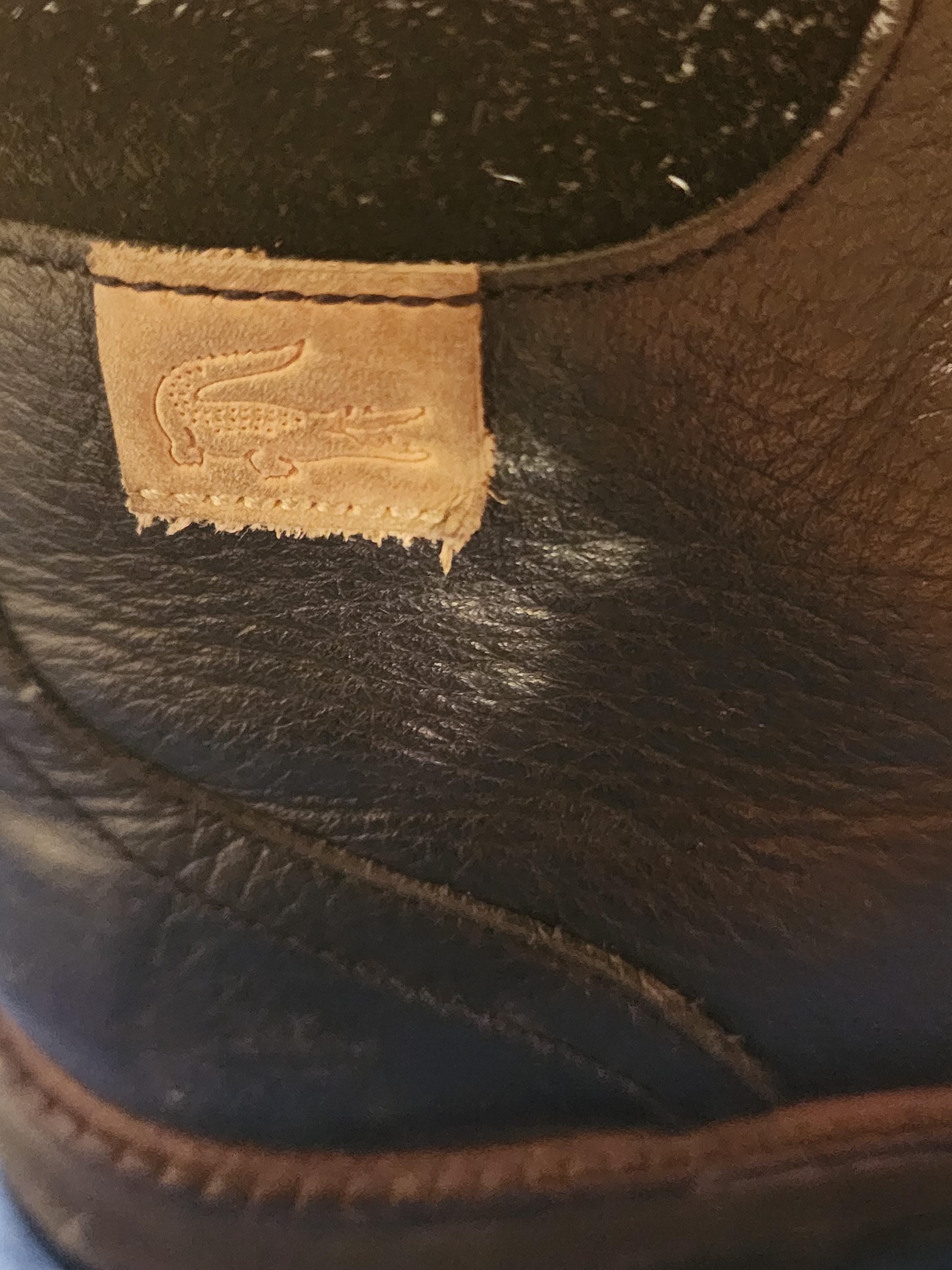 Men Vintage Leather Black Ankle Boots By Lacoste Size 11.5 Lacoste Men main image 4