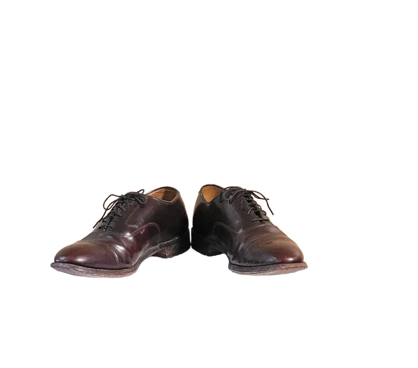 Johnston & Murphy Men\'s Wine/Burgundy Leather Cap-Toe Oxfords Johnston & Murphy Men main image 3