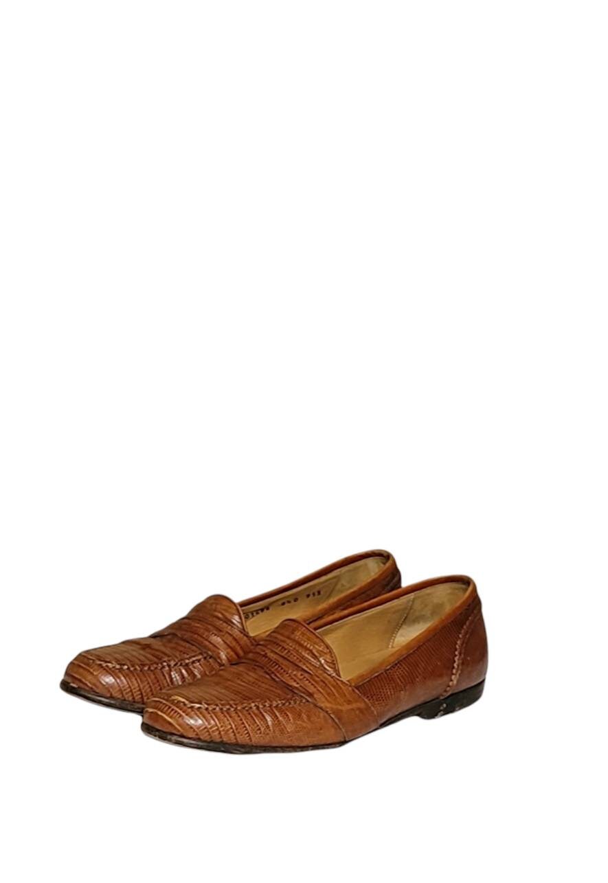 Vintage genuine monitor lizardskin men’s loafers Vintage 70 main image 4