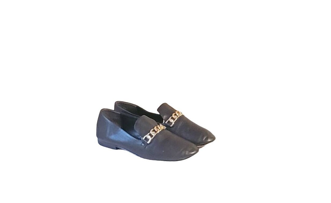 Vintage via Spiga Black Leather Loafers Size 6m women Designer Loafers Women Slip on Shoes Etsy UK