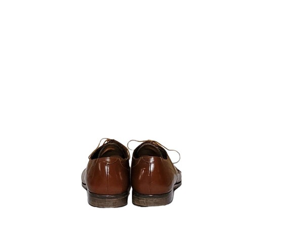 Men Vintage Brown Leather Lace Up Shoes By Nino R… - image 4