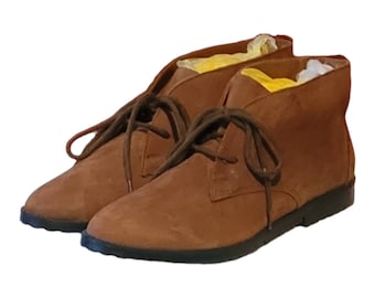 Vintage American Eagle Leather Chukka Boots, Rust Brown Size 6.5