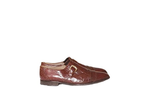 Men Vintage Leather Brown Dress Shoes By Stacy Ad… - image 5