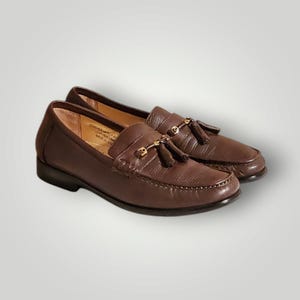 Men Vintage Leather Brown Loafers by Florsheim Size 8.5D - Etsy display picture 3