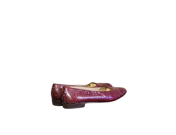 Women Vintage Burgundy Loafers By Salvatore Ferra… - image 6